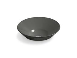 Conical Bell 16-1/4'' round vessel bathroom sink, no overflow - Boucl Tweed - image 3