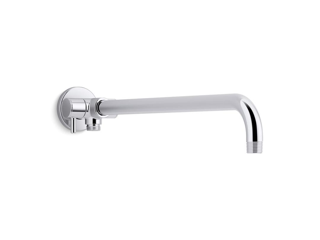 Kohler Wall-mount arm for rainhead/showerhead and handshower with 2-way diverter - Polished Chrome by Kohler