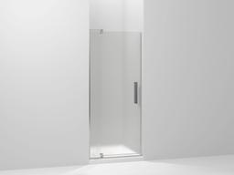 Kohler Revel Pivot shower door, 70'' H x 27-5/16 - 31-1/8'' W, with 5/16'' thick Frosted glass - Bright Polished Silver - image 1