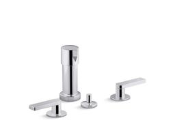 Kohler Composed Widespread bidet faucet with lever handles - Polished Chrome - image 1