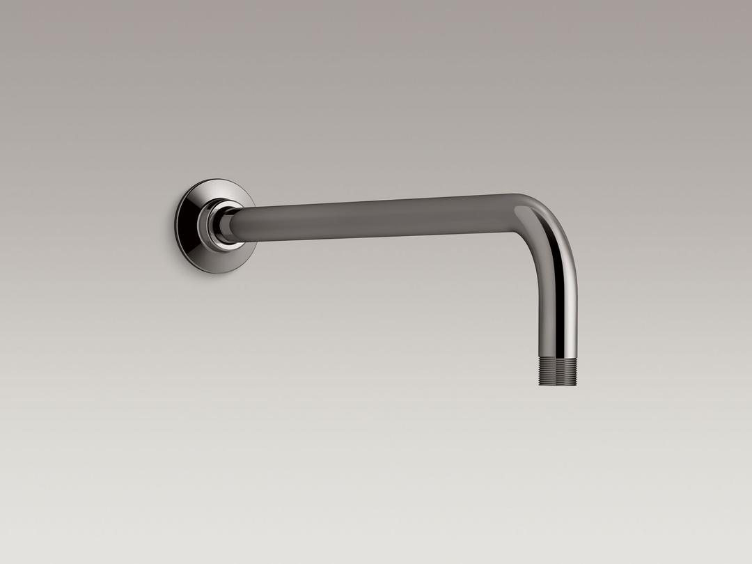 Kohler Wall-mount rainhead arm and flange - Vibrant Titanium by Kohler