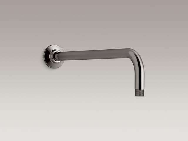 Kohler Wall-mount rainhead arm and flange - Vibrant Titanium