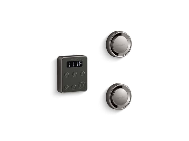 Kohler Invigoration Series Tandem steam generator control kit - Vibrant Titanium