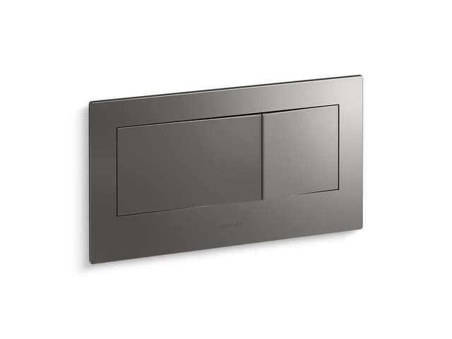 Kohler Veil Flush actuator plate for 2''x6'' in-wall tank and carrier system - Vibrant Titanium