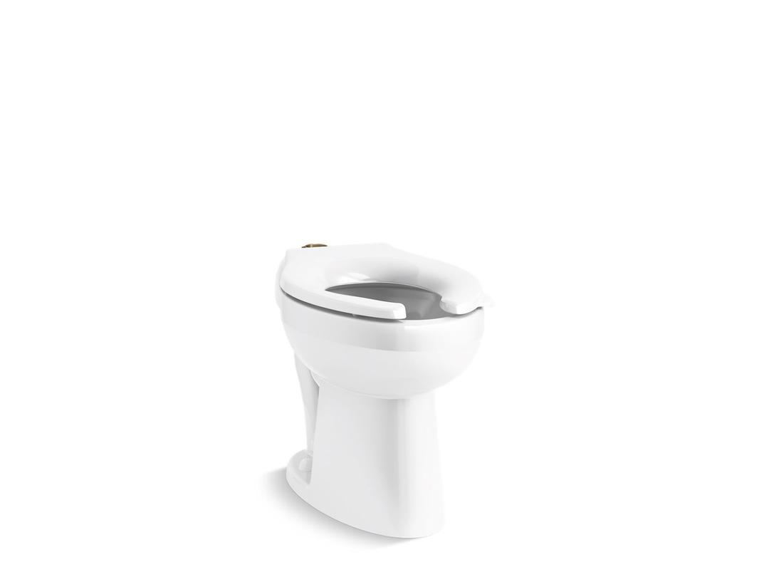 Kohler HighcliffE Ultra Floor-mount top spud flushometer bowl - White by Kohler