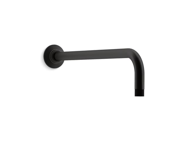 Kohler Wall-mount rainhead arm and flange - Matte Black