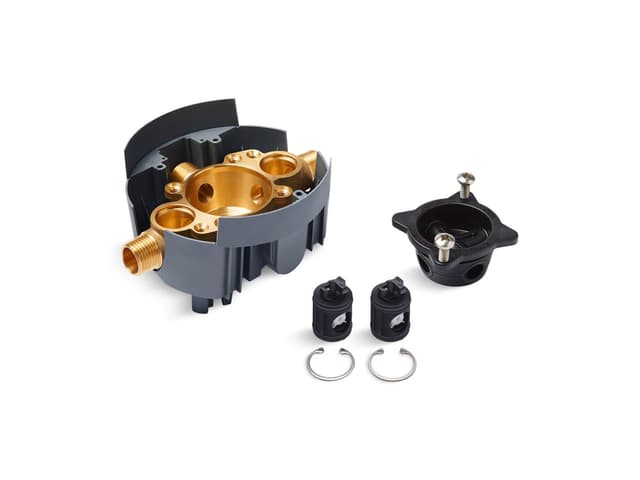 Kohler Rite-Temp Valve body rough-in with service stops (supplied loose) and universal inlets - Not Applicable