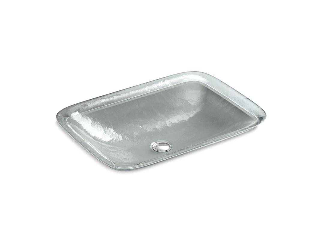 Kohler Inia 20-3/4'' rectangular drop-in bathroom sink, no overflow - Opaque Stone by Kohler