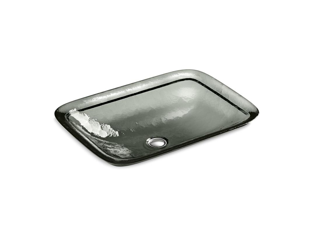 Kohler Inia 20-3/4'' rectangular drop-in bathroom sink, no overflow - Translucent Stone by Kohler