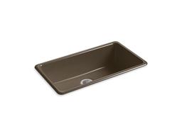 Kohler Iron/Tones 33'' top-/undermount single-bowl kitchen sink - Ice Grey - image 2