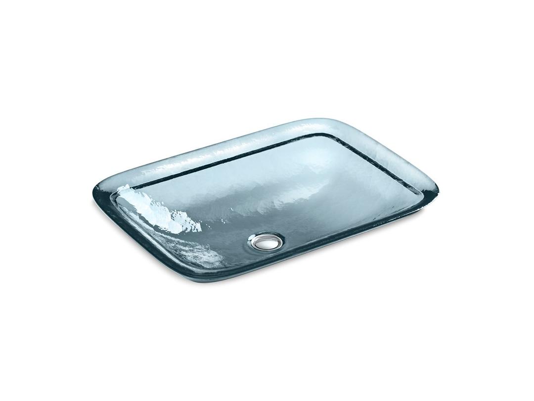 Kohler Inia 20-3/4'' rectangular drop-in bathroom sink, no overflow - Translucent Dusk by Kohler