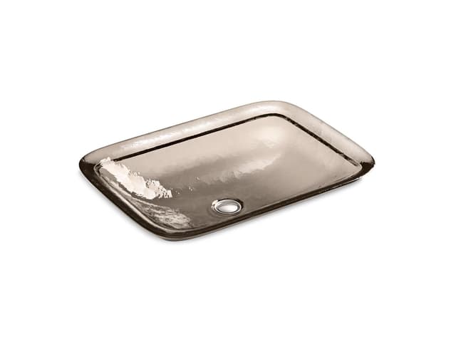 Kohler Inia 20-3/4'' rectangular drop-in bathroom sink, no overflow - Translucent Doe