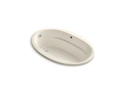 Kohler Sunward 66'' x 42'' drop-in bath with Bask heated surface - White - image 2