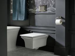 Memoirs Wall-hung compact elongated dual-flush toilet bowl with slow close seat - image 5