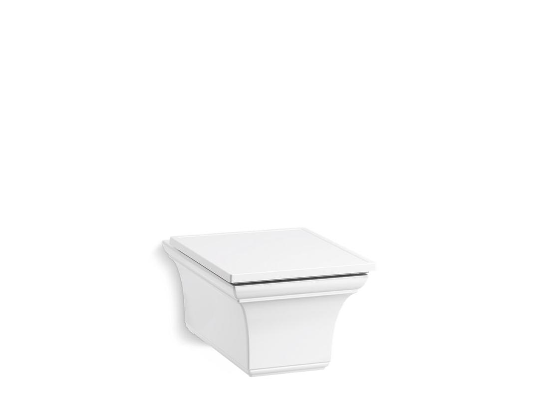 Memoirs Wall-hung compact elongated dual-flush toilet bowl with slow close seat by Kohler