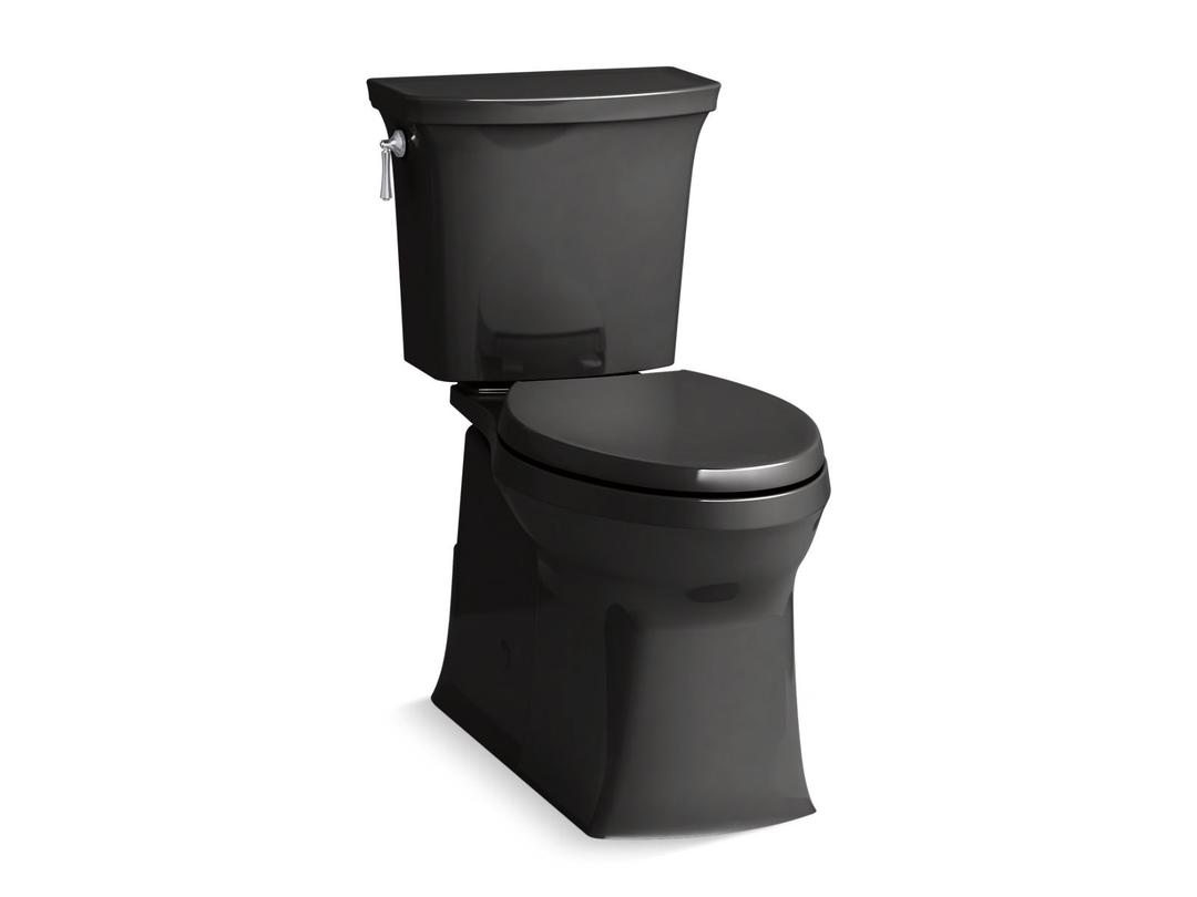 Corbelle Two-piece elongated toilet with skirted trapway, 1.28 gpf by Kohler
