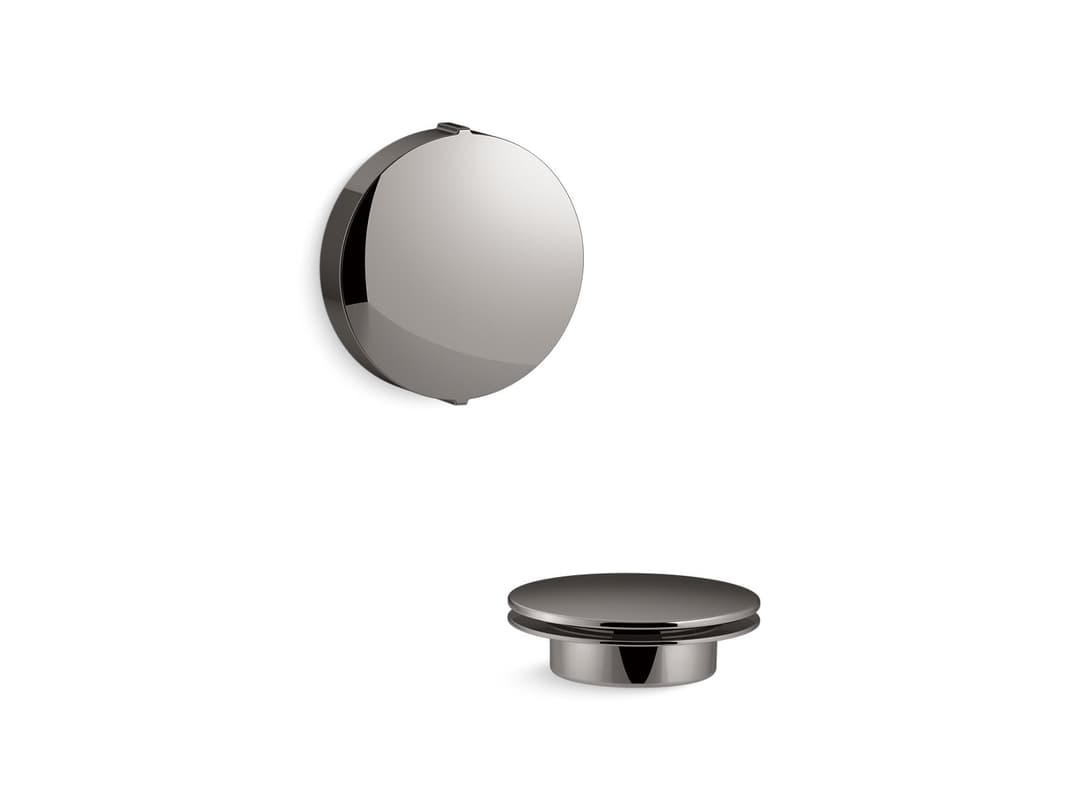Kohler PureFloE Rotary-turn bath drain trim - Vibrant Titanium by Kohler