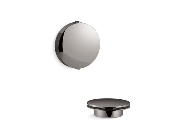Kohler PureFloE Rotary-turn bath drain trim - Vibrant Titanium