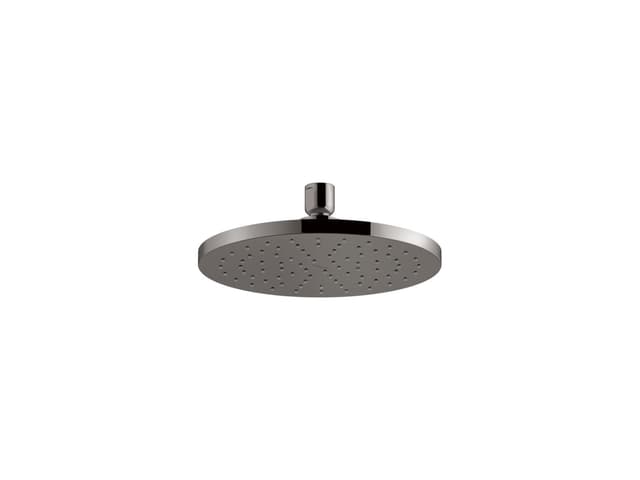 Kohler Contemporary Round 8'' single-function rainhead, 1.75 gpm - Vibrant Titanium