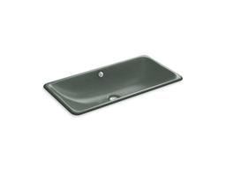 Kohler Iron Plains Trough Rectangle Drop-in/undermount bathroom sink - Indigo Blue - image 4