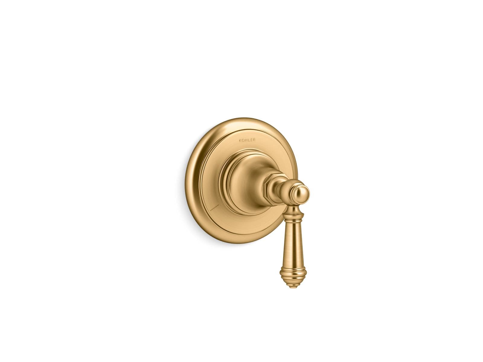 Kohler Artifacts MasterShower transfer valve trim with lever handle - Vibrant Brushed Moderne Brass by Kohler
