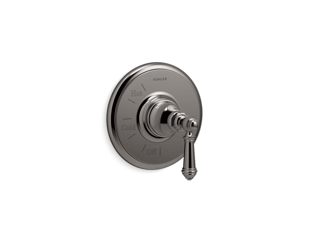 Kohler Artifacts Rite-Temp valve trim with lever handle - Vibrant Titanium by Kohler