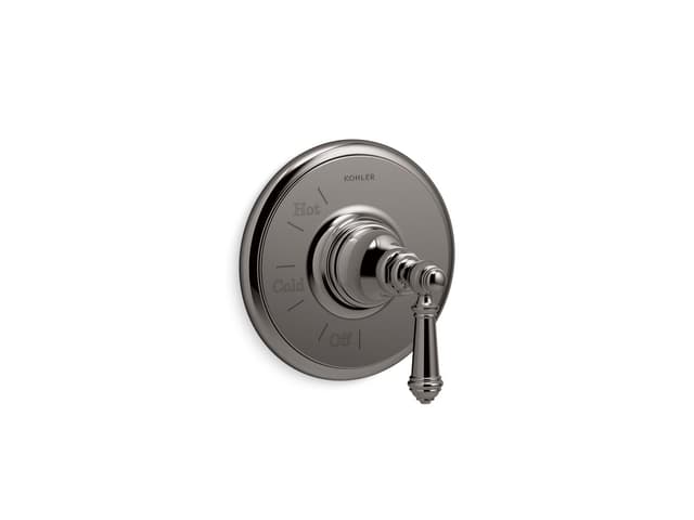 Kohler Artifacts Rite-Temp valve trim with lever handle - Vibrant Titanium