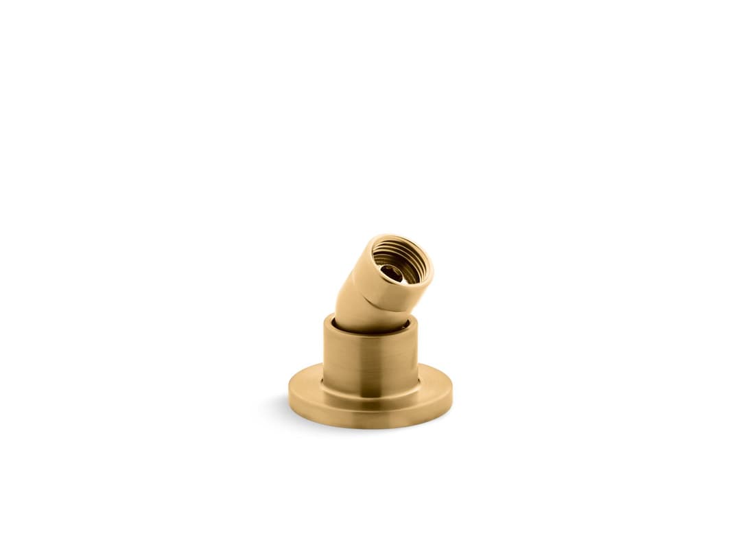 Kohler Stillness Deck-mount handshower holder with hoses - Vibrant Brushed Moderne Brass by Kohler