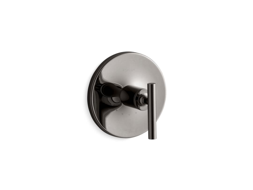 Kohler Purist MasterShower temperature control valve trim with lever handle - Vibrant Titanium by Kohler