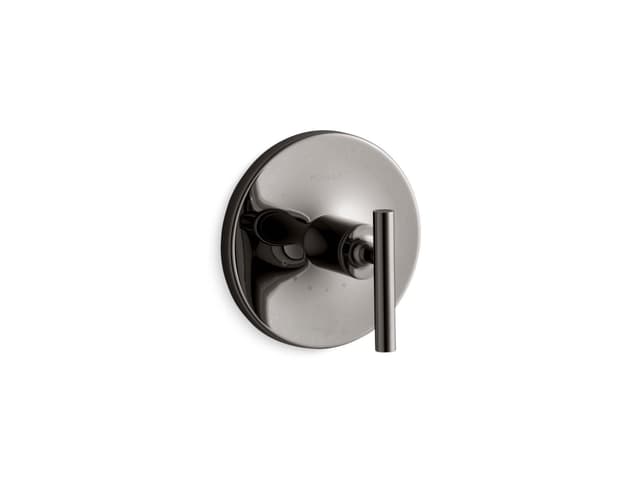 Kohler Purist MasterShower temperature control valve trim with lever handle - Vibrant Titanium