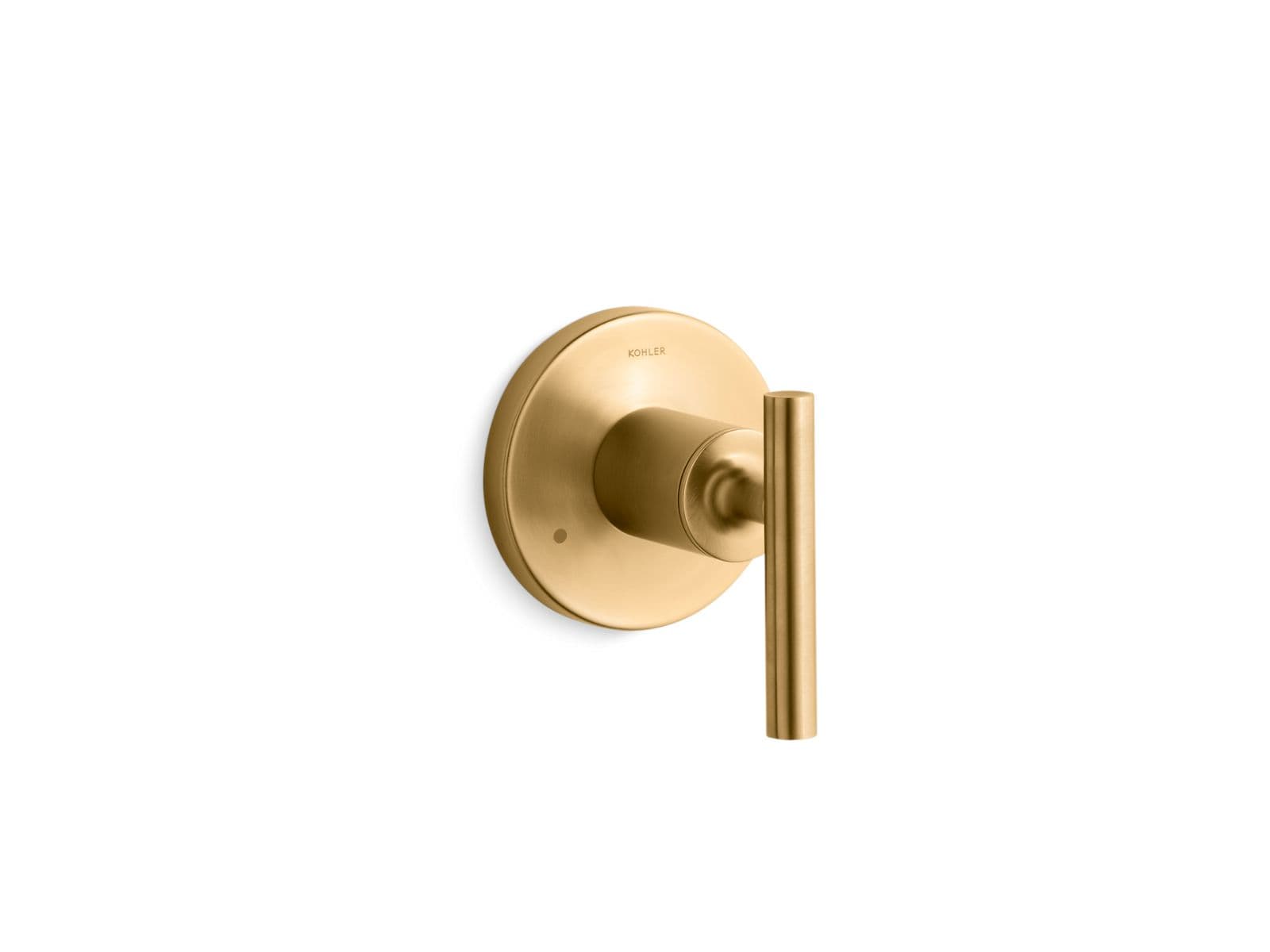 Kohler Purist MasterShower transfer valve trim with lever handle - Vibrant Brushed Moderne Brass by Kohler