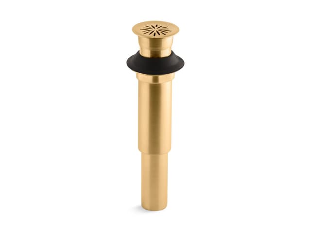 Kohler Decorative grid drain without overflow - Vibrant Brushed Moderne Brass