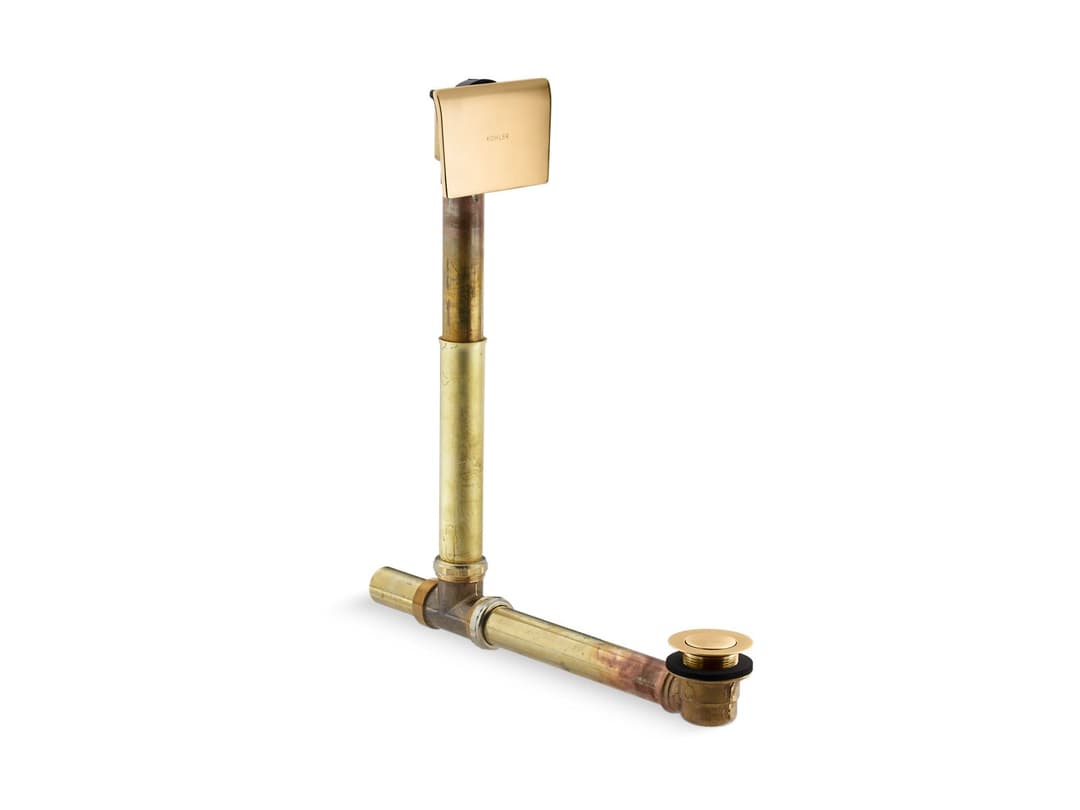 Kohler Tea-for-Two 1-1/2'' adjustable pop-up drain - Vibrant Brushed Moderne Brass by Kohler