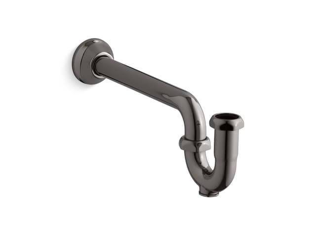 Kohler Adjustable P-trap with long tubing outlet, 1-1/4'' x 1-1/4'' - Vibrant Titanium