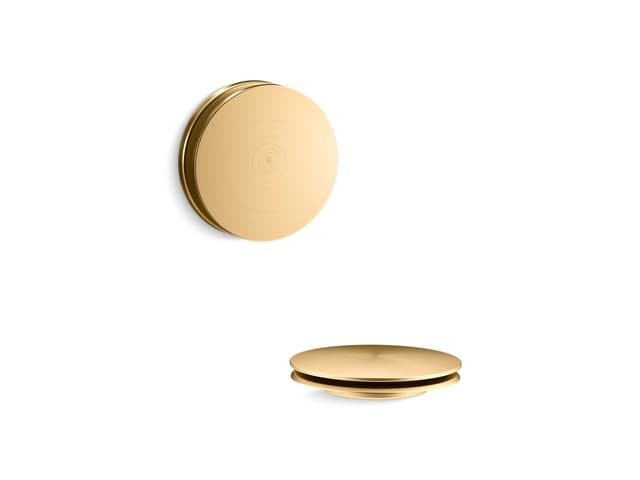 Kohler PureFloE Bath drain trim - Vibrant Brushed Moderne Brass