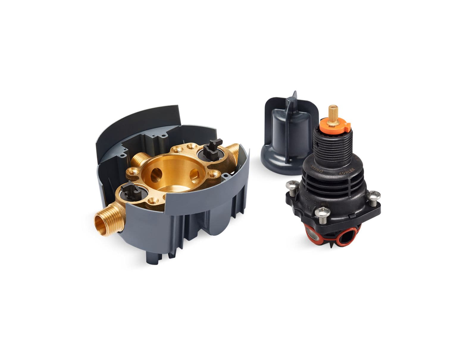 Kohler Rite-Temp Thermostatic valve body and cartridge kit with service stops by Kohler