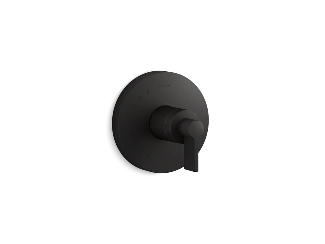Kohler Components Rite-Temp valve trim with Lever handle - Matte Black by Kohler