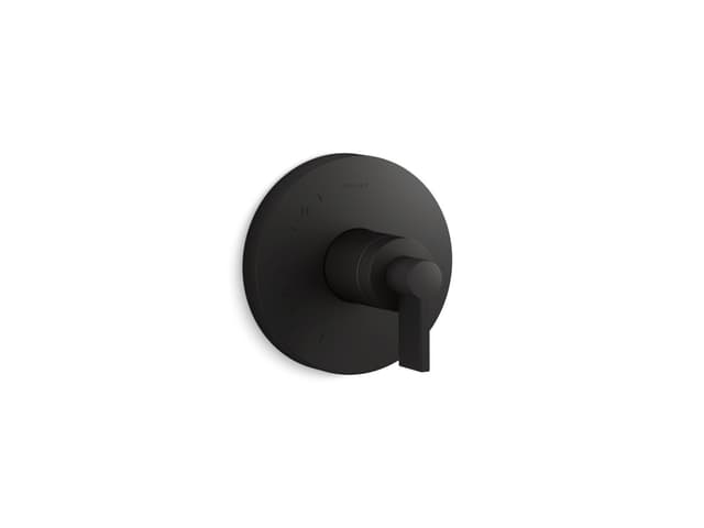 Kohler Components Rite-Temp valve trim with Lever handle - Matte Black