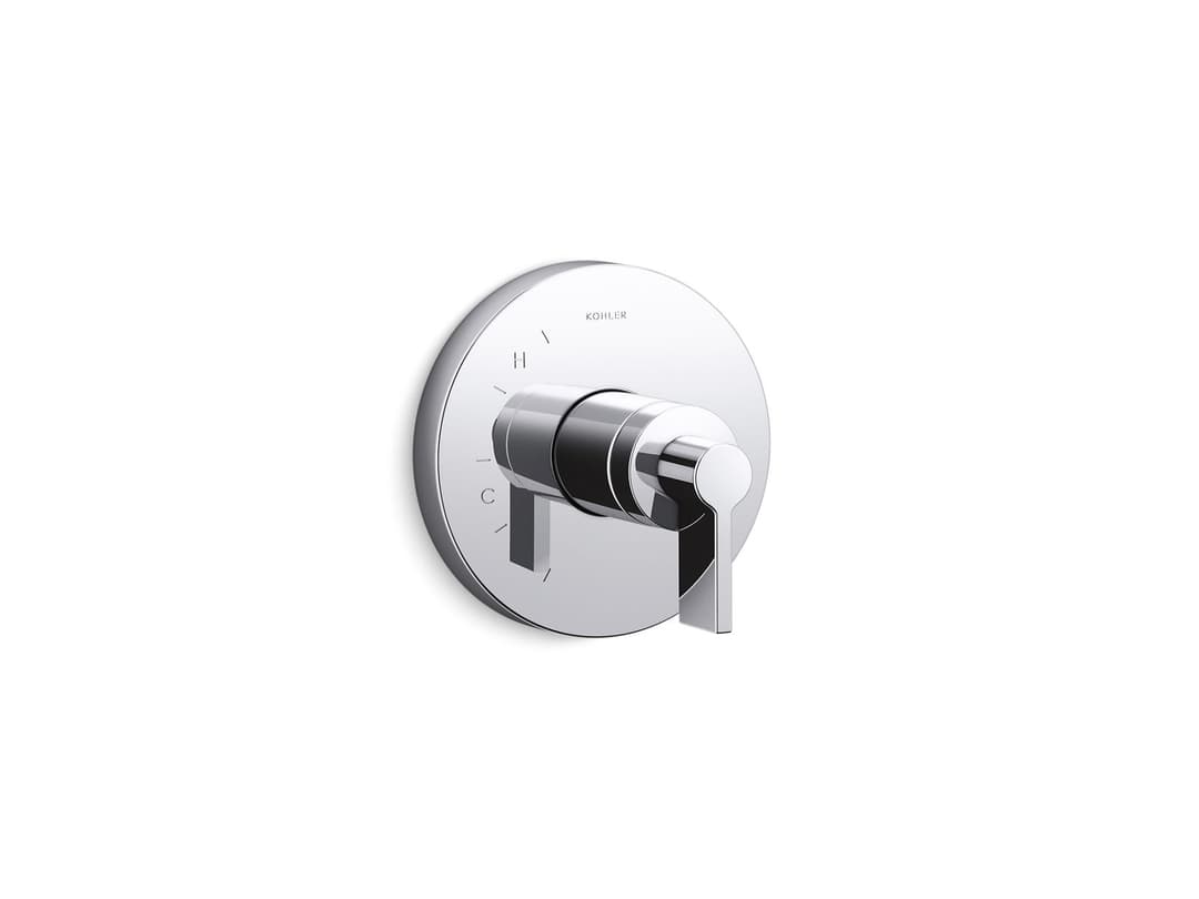 Kohler Components Rite-Temp valve trim with Lever handle - Polished Chrome by Kohler