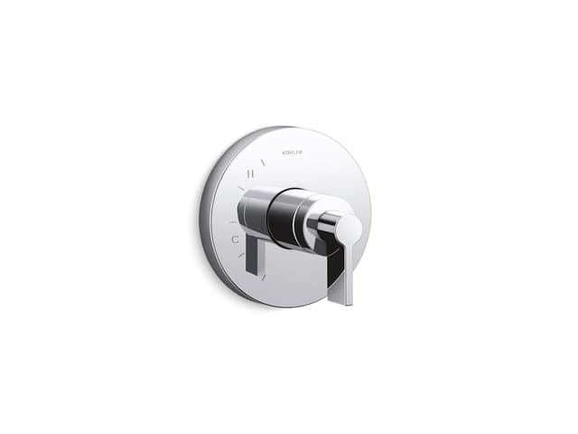 Kohler Components Rite-Temp valve trim with Lever handle - Polished Chrome