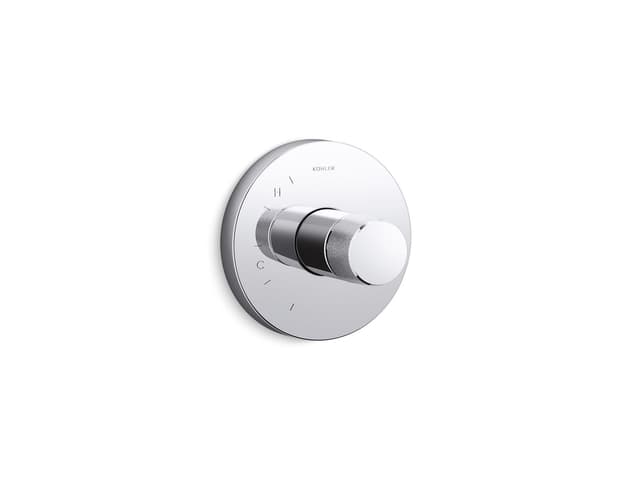 Kohler Components Rite-Temp valve trim with Oyl handle - Polished Chrome
