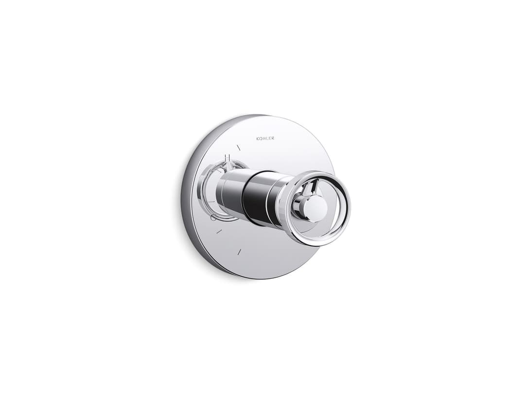 Kohler Components Rite-Temp valve trim with Industrial handle - Polished Chrome by Kohler