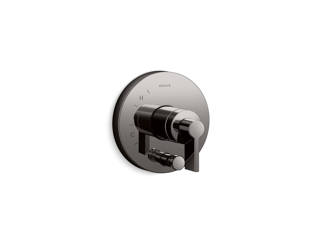 Kohler Components Rite-Temp valve trim with Lever handle and diverter - Vibrant Titanium by Kohler