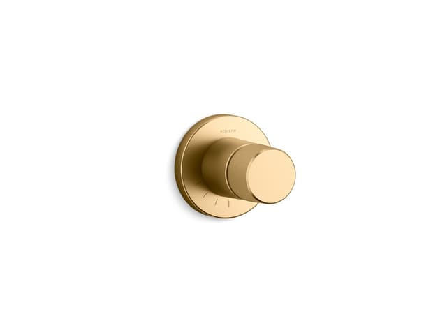 Kohler Components MasterShower volume control valve trim with Oyl handle - Vibrant Brushed Moderne Brass