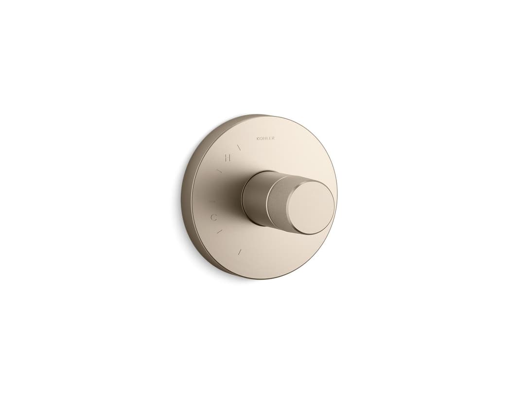 Kohler Components Rite-Temp valve trim with Oyl handle - Vibrant Brushed Bronze by Kohler