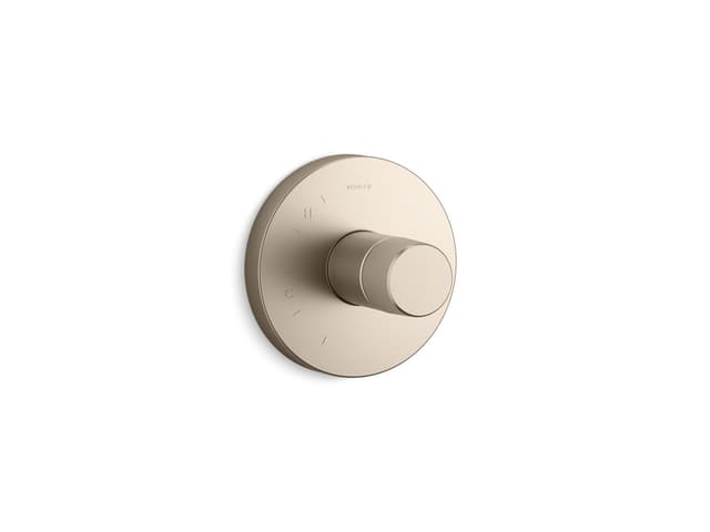 Kohler Components Rite-Temp valve trim with Oyl handle - Vibrant Brushed Bronze