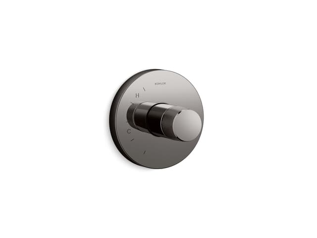 Kohler Components Rite-Temp valve trim with Oyl handle - Vibrant Titanium