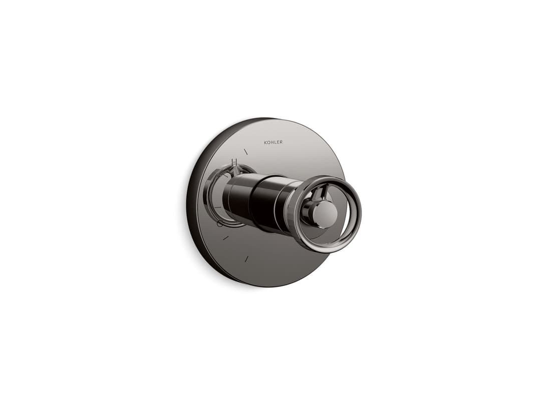 Kohler Components Rite-Temp valve trim with Industrial handle - Vibrant Titanium by Kohler