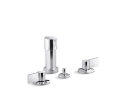 Kohler Components Widespread bidet faucet with Lever handles - Polished Chrome - image 1