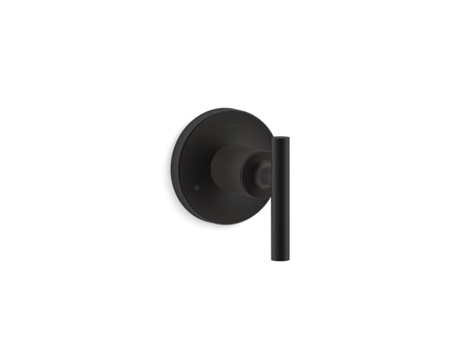 Kohler Purist MasterShower transfer valve trim with lever handle - Matte Black